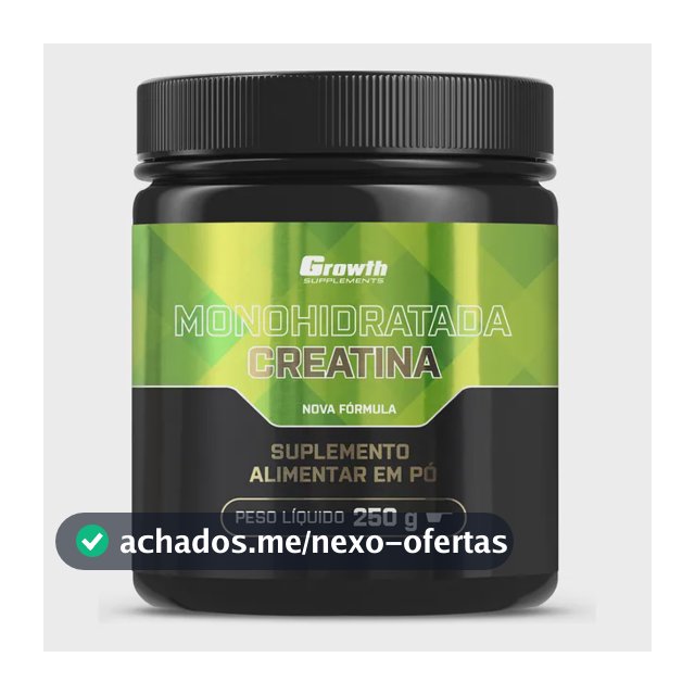 Creatina Growth Supplements Monohidratada em pó Sem sabor x 250g