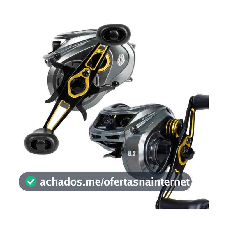 Carretilha Kawana Lite- Drag 7,5kg Alarme Sonoro- Cor Cinza-escuro Lado Da Manivela Direito