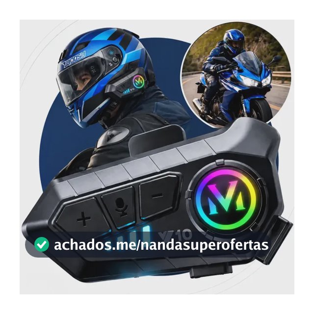Fone De Ouvido Para Capacete Intercomunicador Bluetooth Headset Rgb Sem Fio Música GPS Chamadas Handsfree Alta Potência Woosh