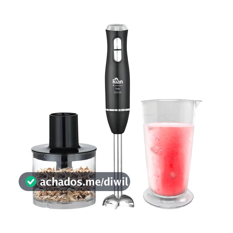 Mixer 2 Em 1 Turbo 500w 2 Velocidades Preto