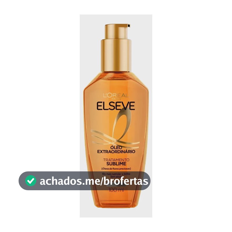 L'Oréal Paris Elseve Óleo Extraordinário 100ml - Leave In Anti Frizz Protetor Térmico Tratamento Reconstrutor Para Todos Os Tipos De Cabelo