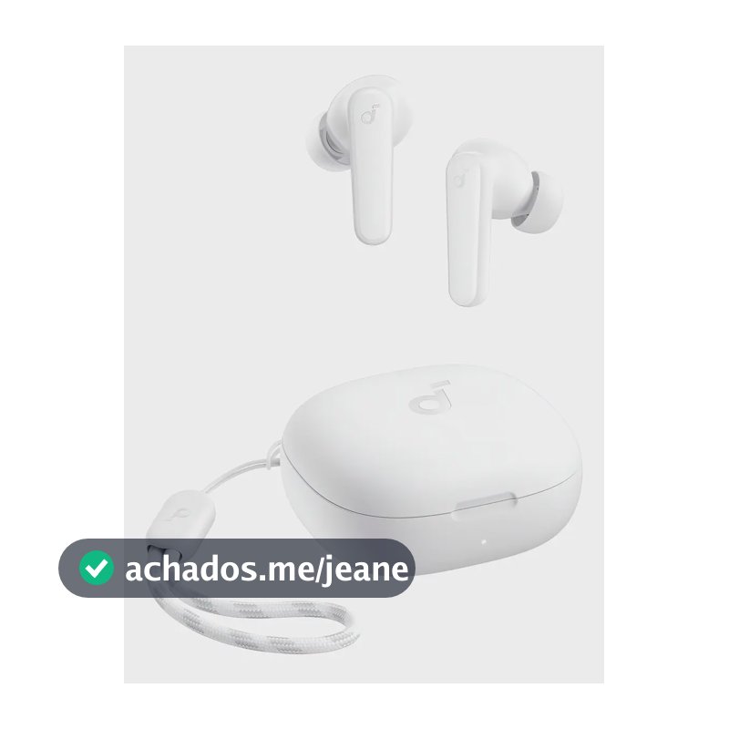 Fone De Ouvido In ear Soundcore P20i Bluetooth 5.3 Grave Potente Drivers 10mm 30h Bateria Carregamento Rápido Personalização De Som Via App Ipx5 2 Mics Ia Para Chamadas Claras Case Compacto Cor Branco