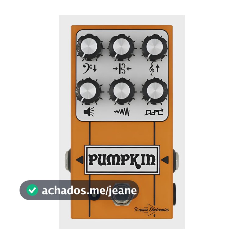 Pedal De Distorção/preamp Pumpkin Kappa Electronics Laranja