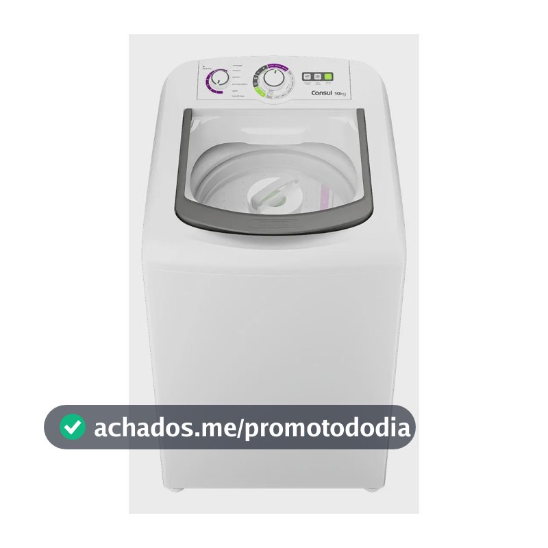 Máquina de Lavar Consul 10 kg Dosagem Econômica - CWB10BB Branca