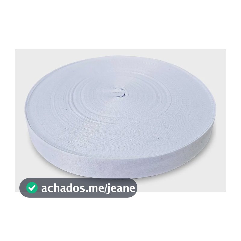 Fita Acetinada Branca Para Sublimação 20 Mm - Rolo De 50 M