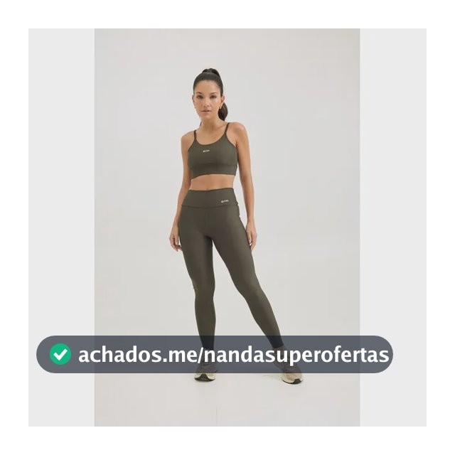 Conjunto Feminino Fitness Blackout Top E Legging - Arm