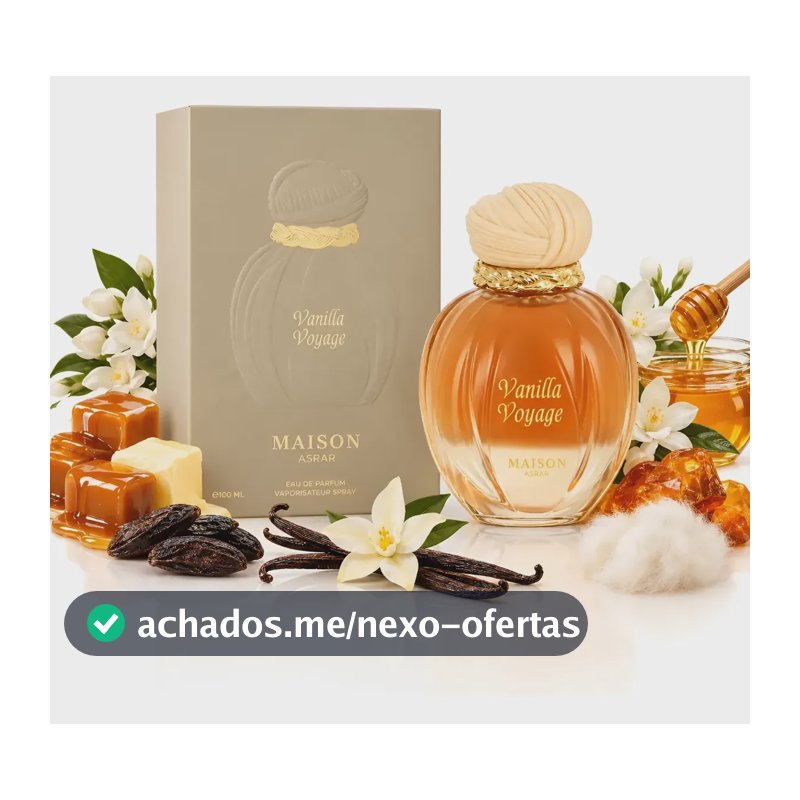 Perfume Árabe Vanilla Voyage Maison Asrar Baunilha Unissex