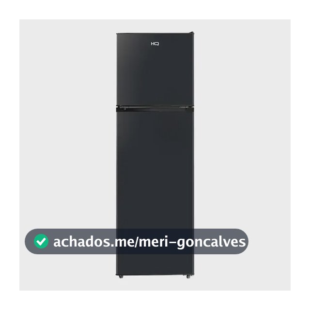 Geladeira com freezer HQ HQ-290RDF con capacidad de 290L preto