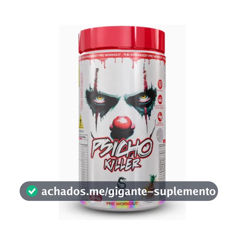 Suplemento Nutricional Demons Lab Psico Killer em Pó 294g de Yellow Blood