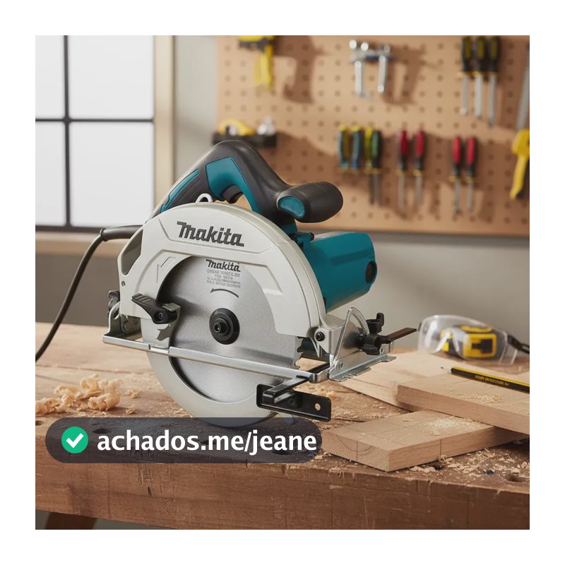 Serra Circular Para Madeira 7.1/4pol 1600w - Hs7010 Makita Cor Azul-turquesa