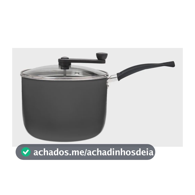 Pipoqueira Brinox Ceramic Life Rainbow Ø20cm 4,2 L Grafite