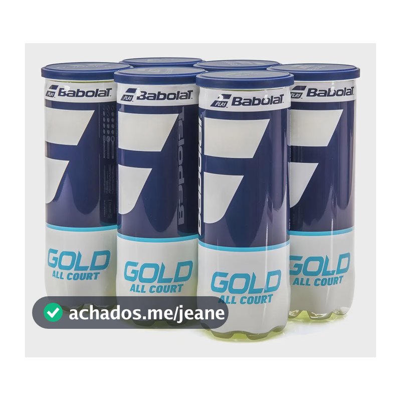 Bola De Tênis Babolat Gold All Court - Pack C/ 6 Tubos