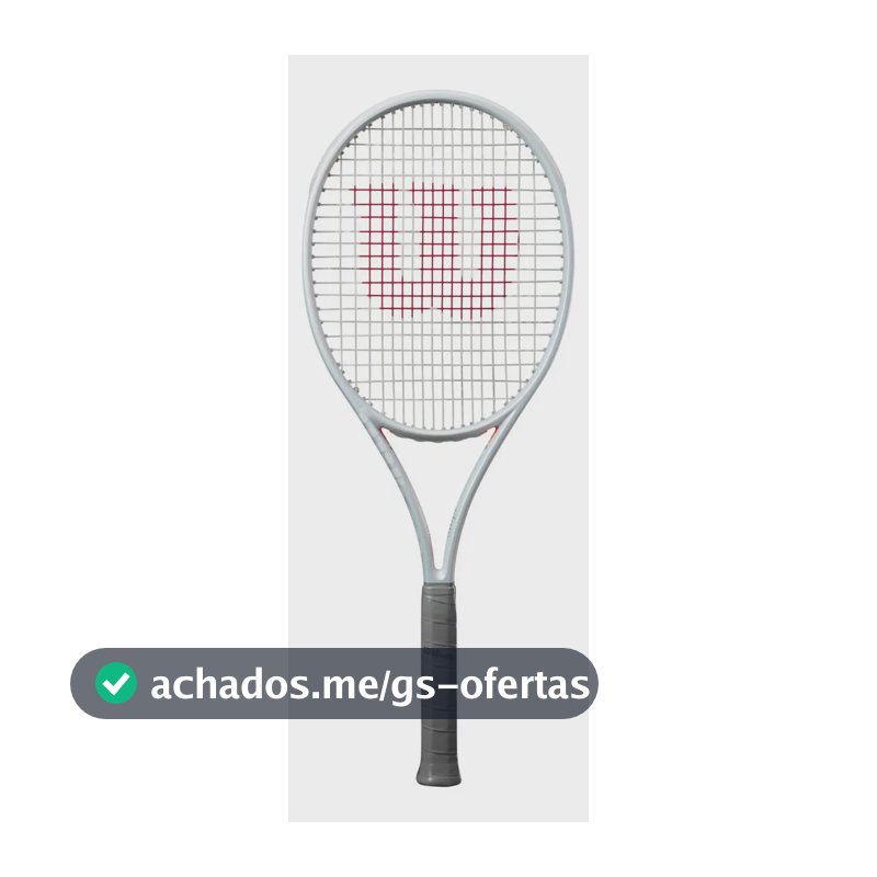 Raquete Wilson Shift 99 Pro V1 Tennis Profissional Cinza Claro 4 3/8