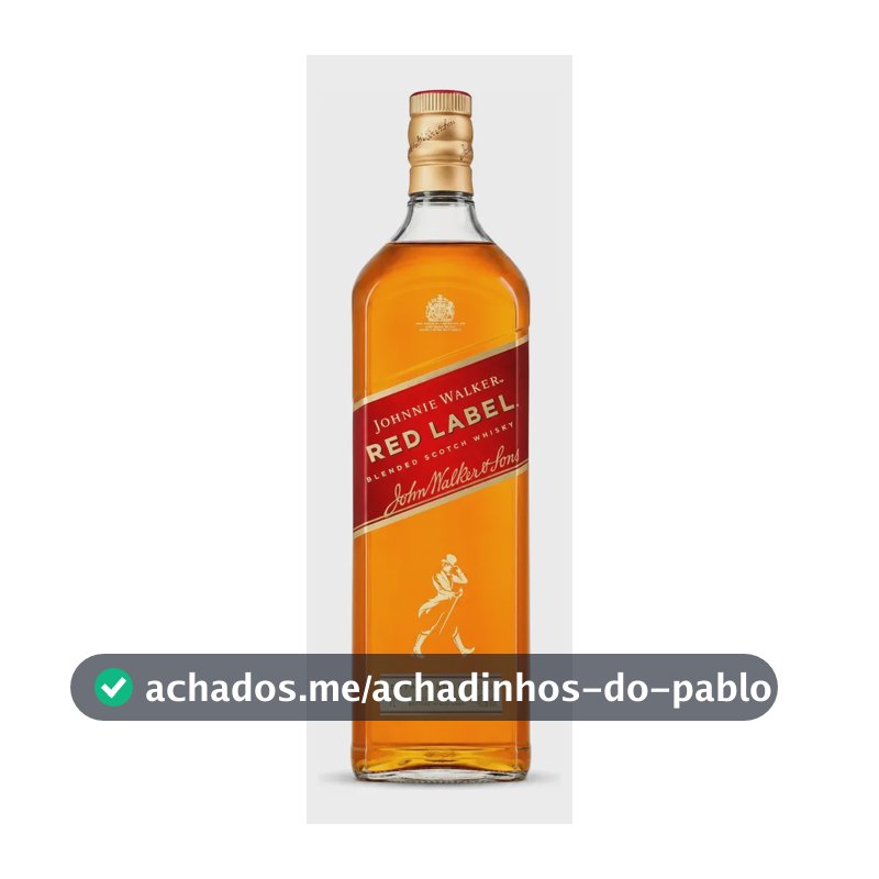 Whisky Johnnie Walker Red Label Blended Scotch 1 Litro Original