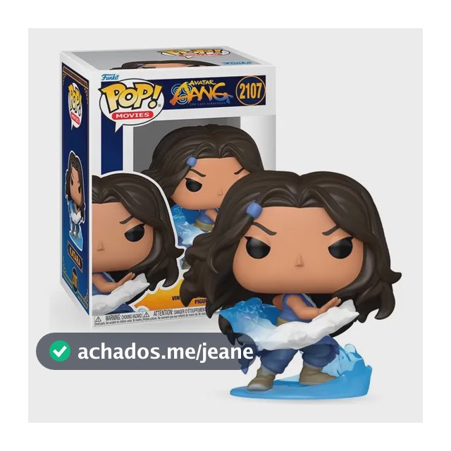 Boneco Funko Pop! Avatar: Aang, O Ultimo Mestre Do Ar Katara