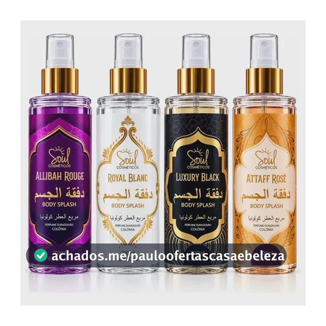 Body Splash Arabe C/4un 200ml Perfume Feminino de Luxo Alta Concentração