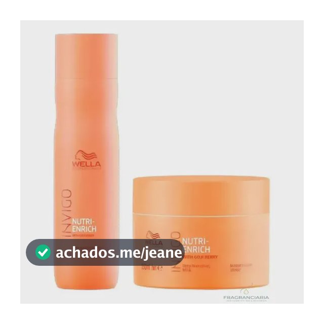Kit Wella Professional Invigo Nutri Enrich - Shampoo 250ml + Máscara 150ml