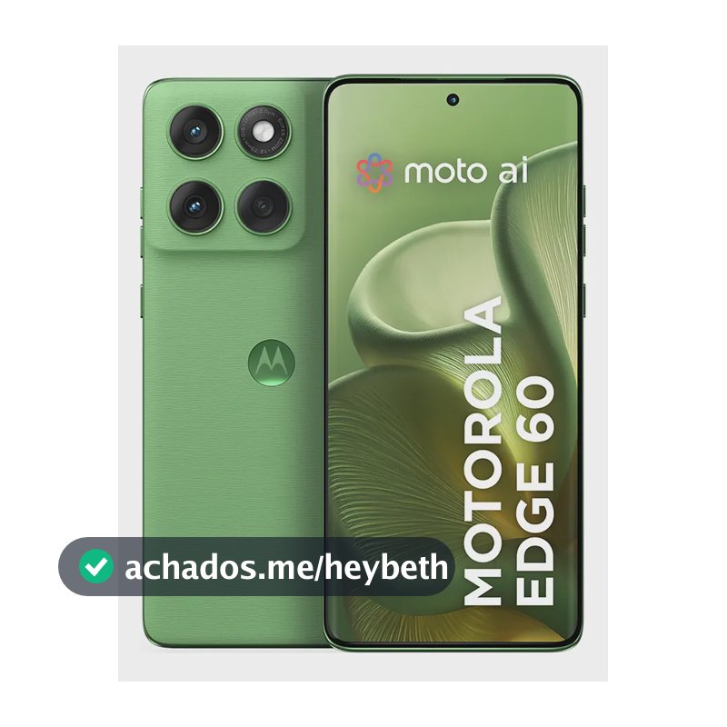 Smartphone Motorola Edge 60 5g - 512gb 12gb Ram+12gb Ram Boost, Tela Quad-curve Moto Ai 50mp Sony Camera Ultrarresistencia Militar Ip68 + Ip69 - Verde