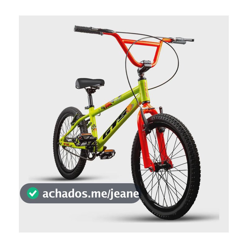Bicicleta Bmx Aro 20 Pro Gts Insanos Alumínio Freio V-brake Amarelo Com Laranja 20