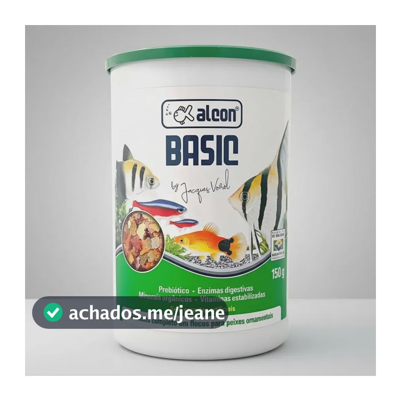 Ração Peixe Alcon Basic Flocos 150g Alimento Completo