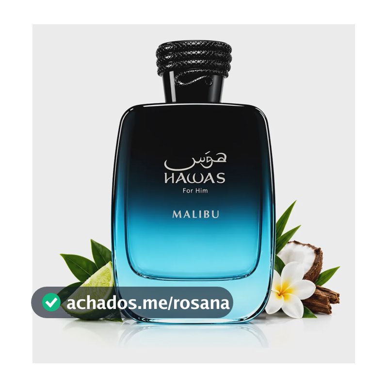 Perfume Hawas Malibu Rasasi Edp 100ml Original Fixação 10h
