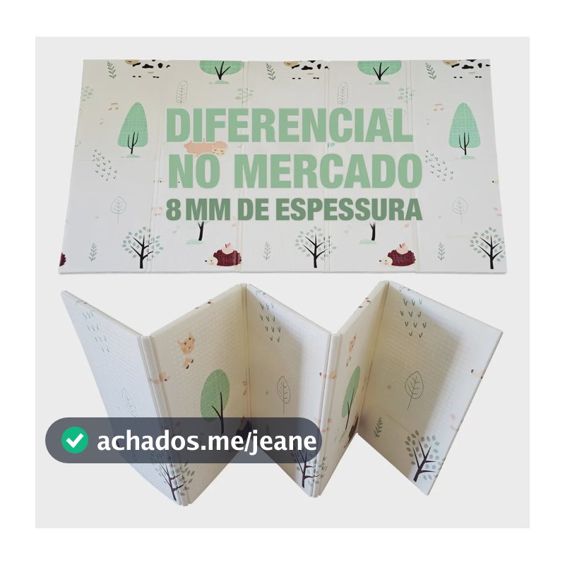 Tapete Infantil Dobrável Emborrachado Bebê Dupla Face