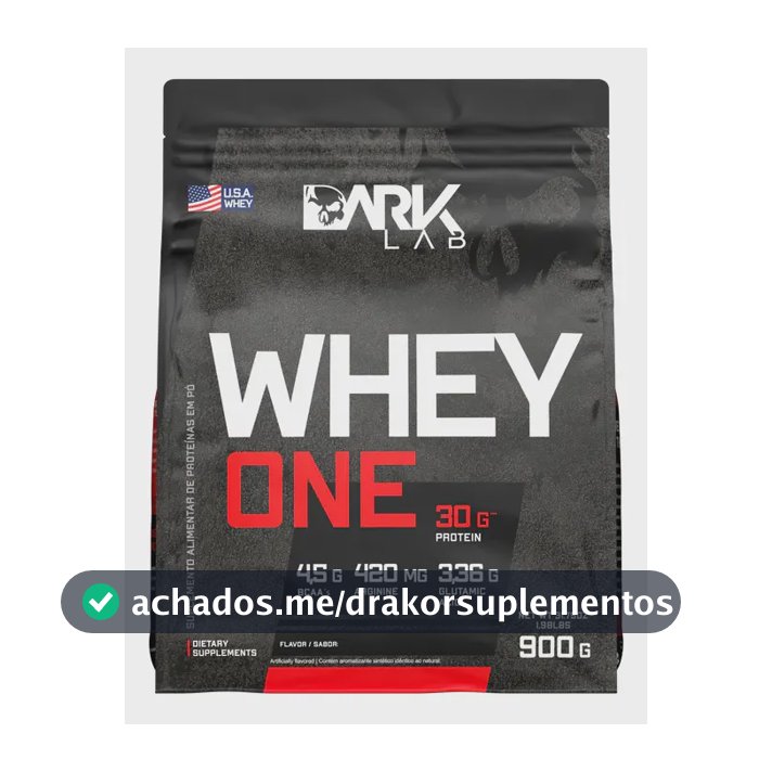 Whey One Protein Proteína Sachê Refil 900g - Dark Lab Sabor Morango