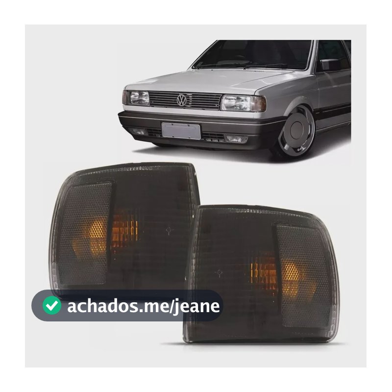 Par Pisca Seta Gol Voyage Quadrado G1 1991 92 93 94 95 Fumê