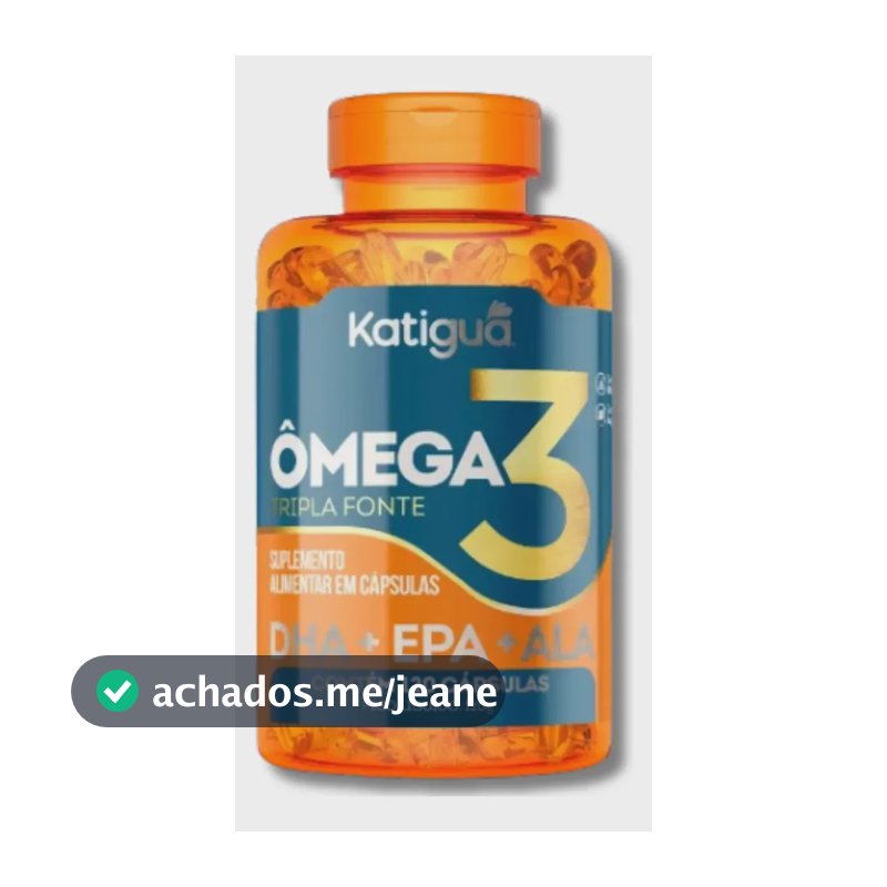 Ômega Katigua e Vitaminas em cápsula Sem sabor