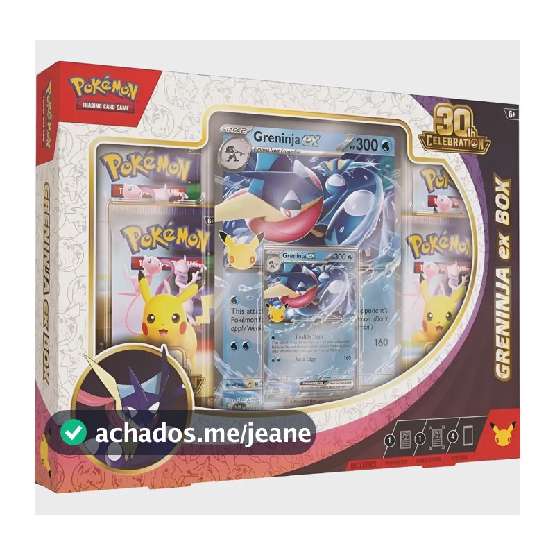 Pokémon Tcg: 30th Celebration - Greninja Ex Box - Inglês Inglês