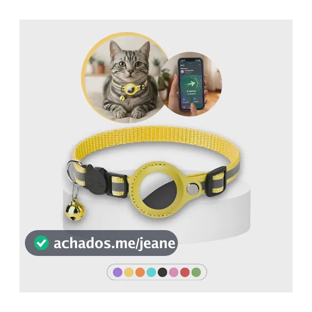Coleira Suporte Para Airtag Apple Pet Animal Gato