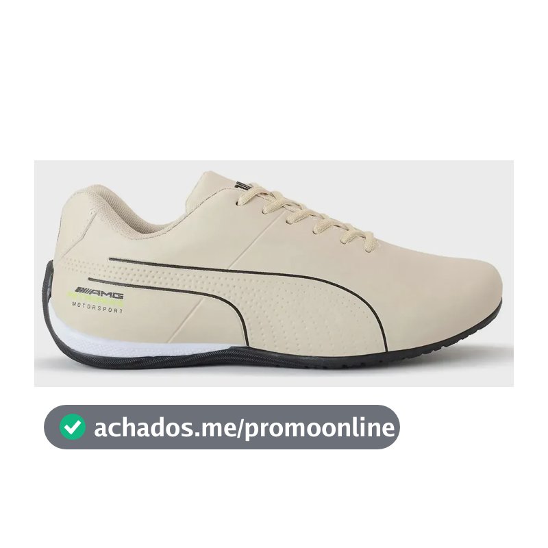 Tênis Puma Mercedes Masculino Amg Petronas Confortável Leve Bege 39 Br