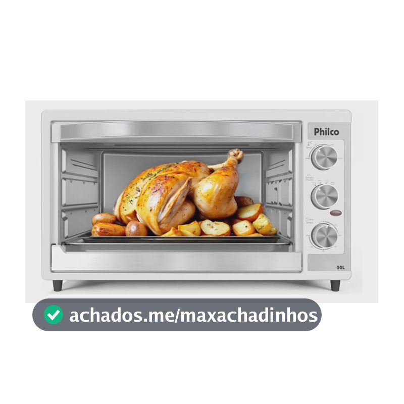 Forno Elétrico Philco 50L Branco Dupla Resistência PFE52B