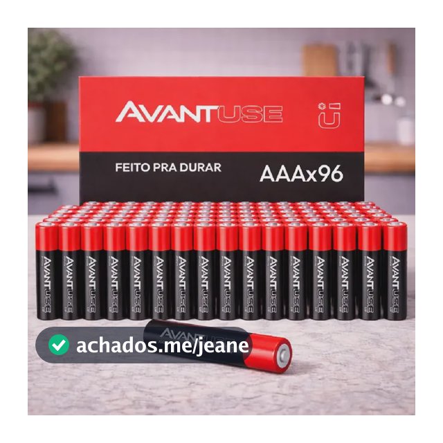 Kit 96 Pilhas Alcalina Aaa Palito 1.5v Avant Use