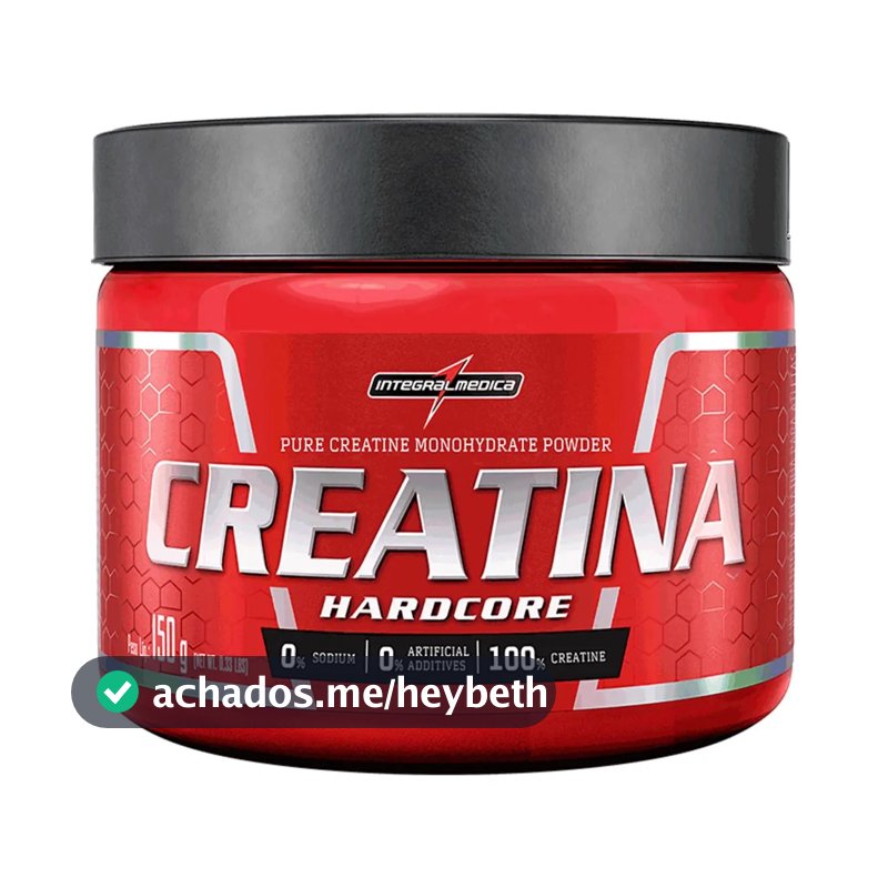 Creatina Integralmédica Monohidratada Hardcore em pó Sem sabor x 150g