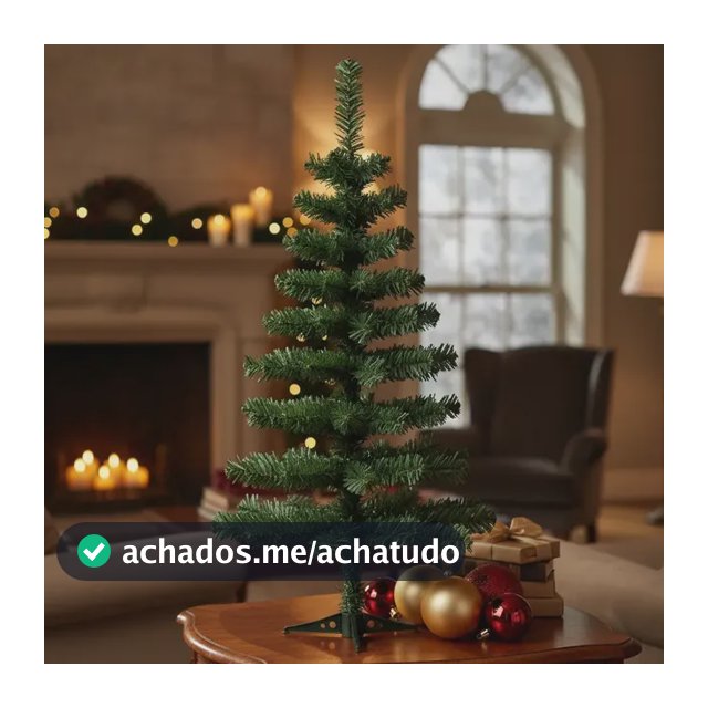 Árvore De Natal Pinheiro Galhos Verde Branco Nevada 90 Cm