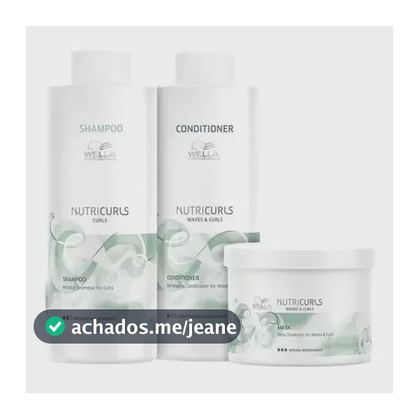 Wella Professional Nutricurls Kit Salon (3 Produtos)