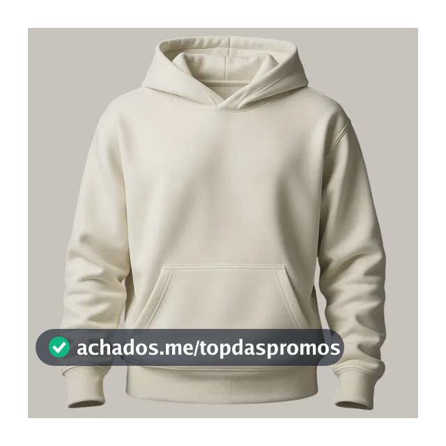Moletom Canguru Capuz Algodão Unissex Blusa Bolso Flanelado