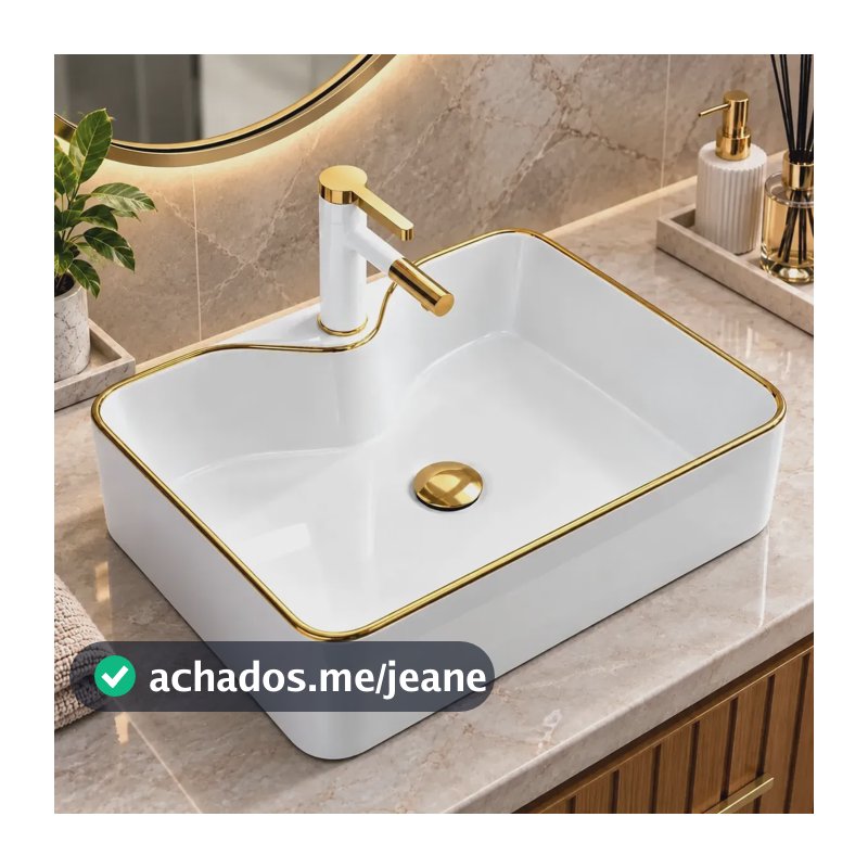 Cuba Pia De Sobrepor Banheiro Porcelana Lavabo Cb-1 Acetinado