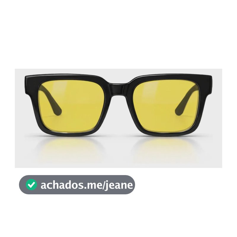 Óculos Bloqueador De Luz Azul Apex Blueblockers Squared Amarelo 70%