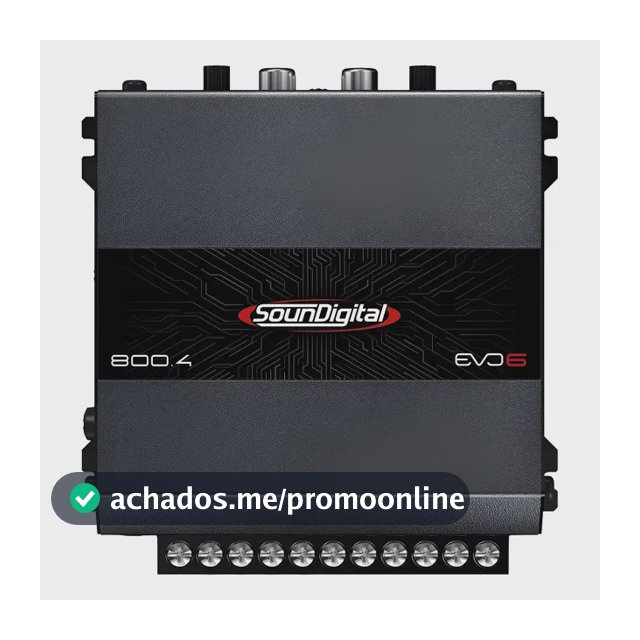 Módulo Amplificador Soundigital 800.4 Evo 6 800wrms Sd800.4 Preto