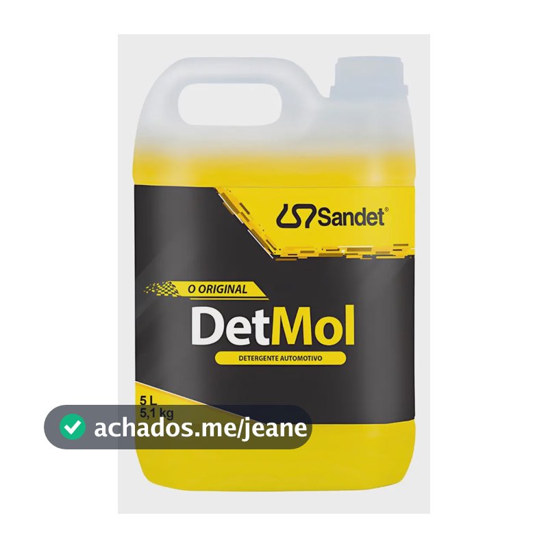 Shampoo Automotivo Concentrado 5L Sandet Det Mol Desengraxante Biodegradável