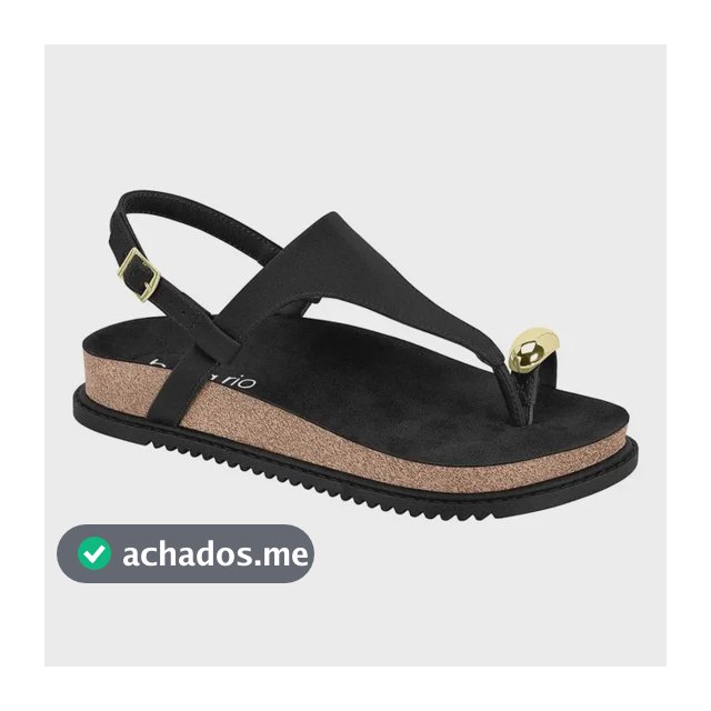 Sandalia Feminina Birken Fivela Dedo Confortavel Beira Rio