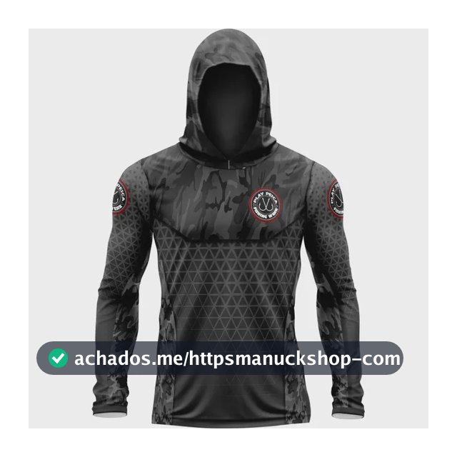 Camisa Pesca Capuz Camuflada Com Proteção Uv50+ Play Pesca