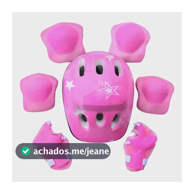 Kit De Equipamento De Proteção Infantil Esportes Radicais Kit De Proteção Rosa