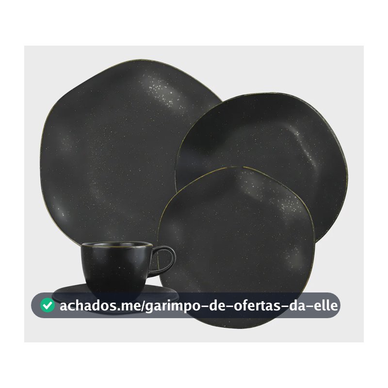 Aparelho de jantar 20 peças volcano ryo Oxford porcelana