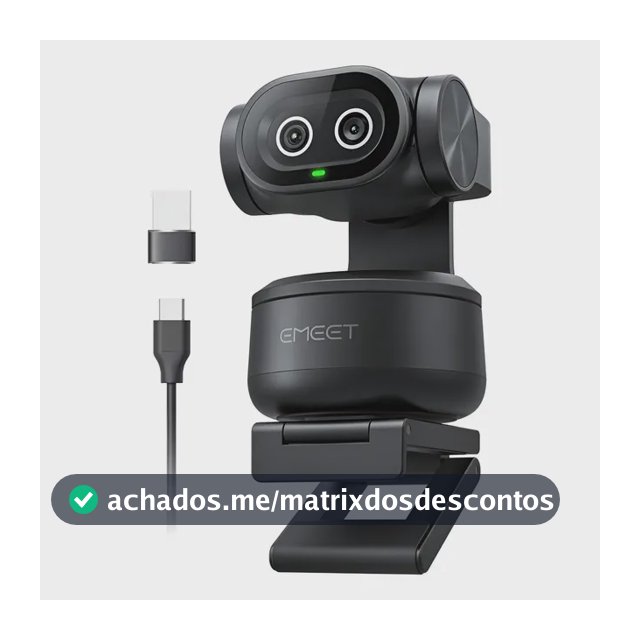 Emeet PIXY 4k Ai Tracking Autofoco Dual Webcam 300° Ptz Camera Para Pc Ferroso