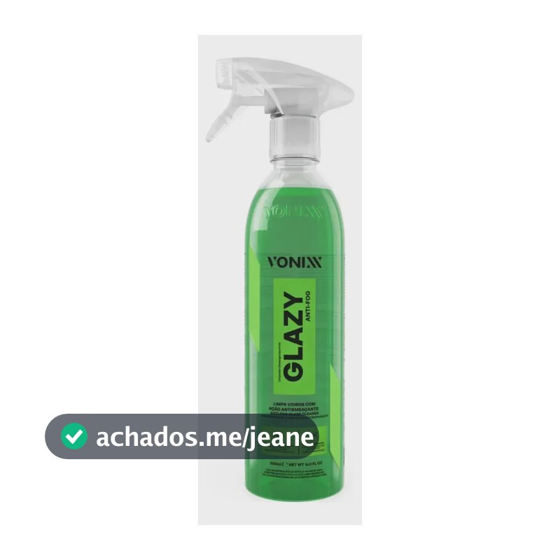 Glazy Anti Fog 500ml Anti Embacante Vonixx Limpa Vidros