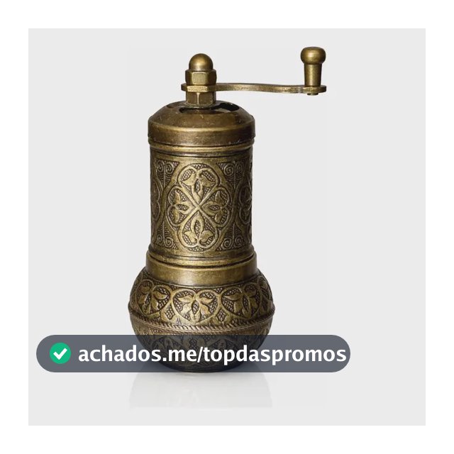 Moedor De Pimenta E Sal Manual Turco Vintage Turquia Metal