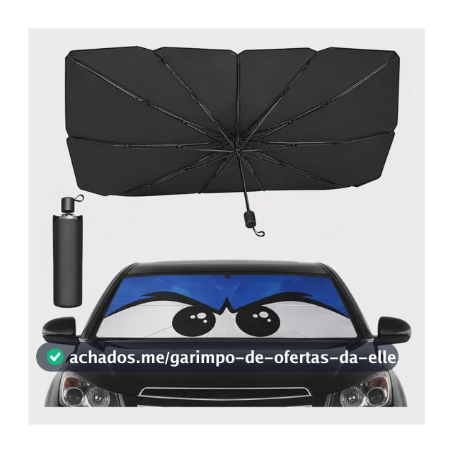 Quebra Sol Para Brisa Carro Protetor Solar Chuva(olho Preto)